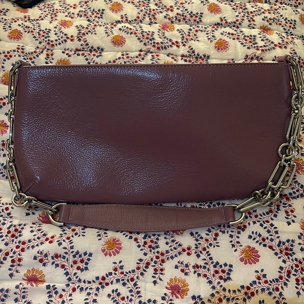 BY FAR Holly Bag in Purple Glossy Leather